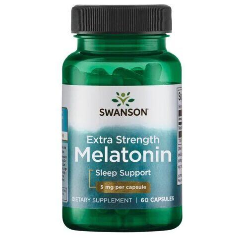 Melatonina - 5mg - Swanson - 60 Cpsulas Val (03/24)