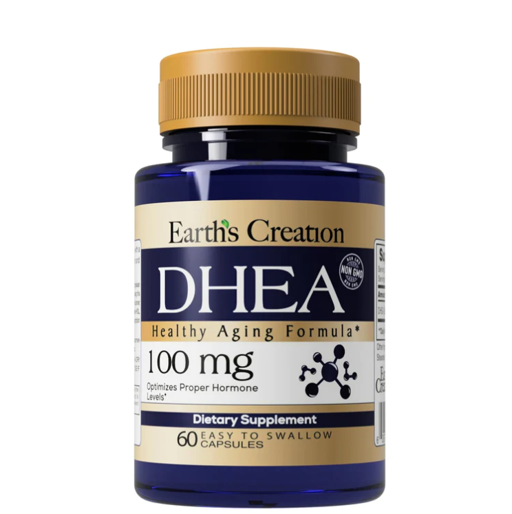 Dhea - 100 mg - Earth´s Creation - 60 Cápsulas