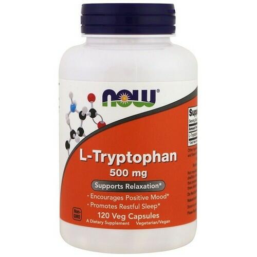 L-Triptofano (L-Tryptophan) 500 mg - Now Foods - 120 Cpsulas