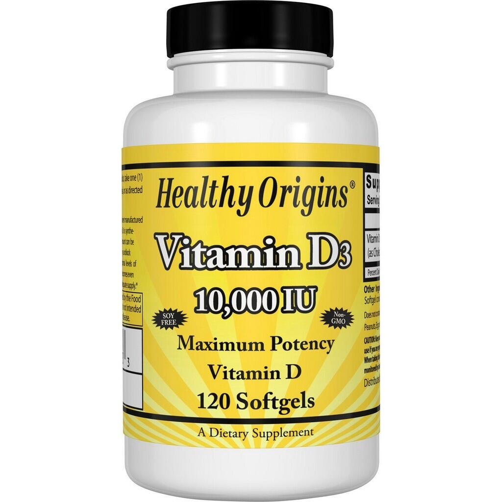 Vitamina D3 10.000 IU - healthy Origins - 120 softgels