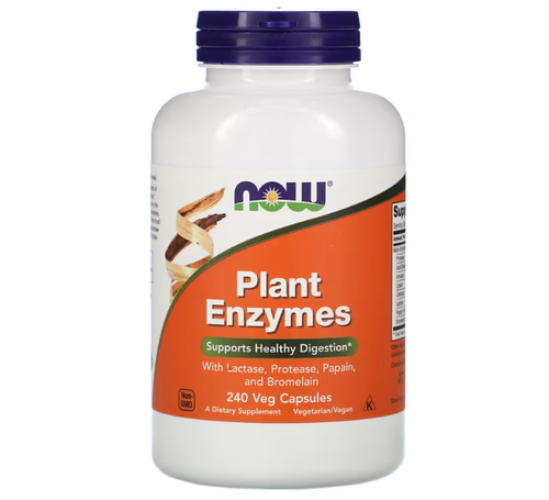 Plant Enzymes - Enzimas Vegetais - Now Foods - 240 Cpsulas