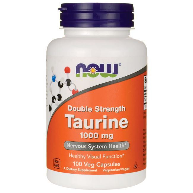 Taurina 1000 mg - Now Foods - 100 cápsulas