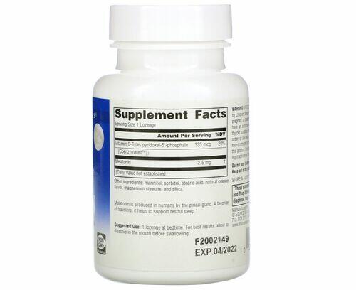 Melatonina 2,5 mg sabor Hortel - Source Naturals - 240 pastilhas