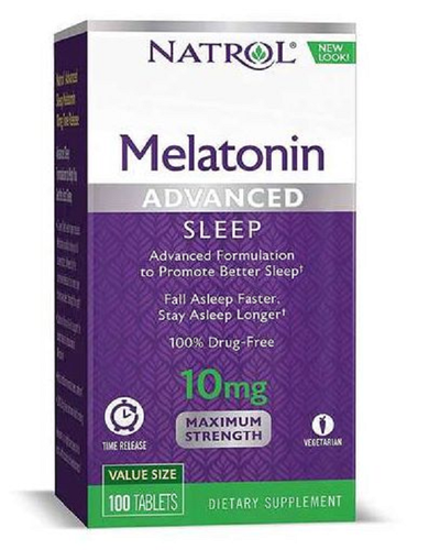 Melatonina 10 mg Liberao Rpida e Gradual -  Natrol - 100 comprimidos
