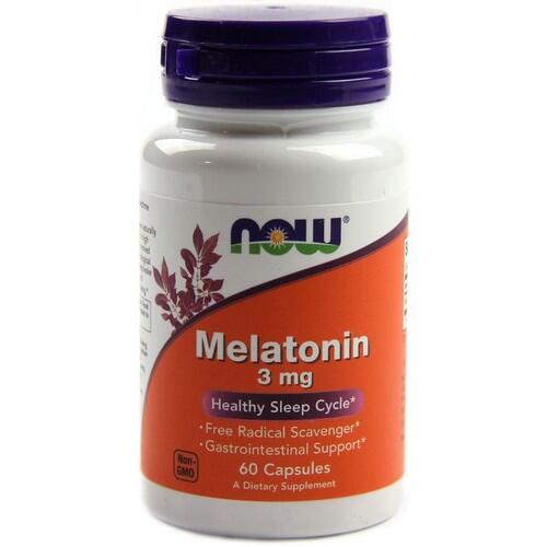 2 x Melatonina 3 mg - Now Foods - Total 120 cpsulas (hormnio do sono)