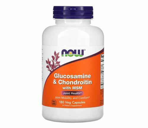 Glucosamina + Condroitina + MSM - Now Foods - Total 180 Cpsulas