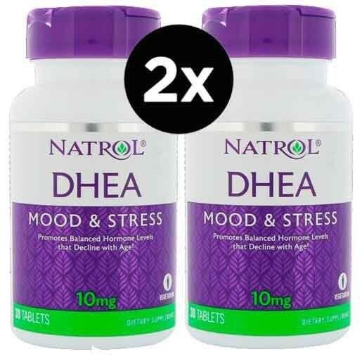 2 x Dhea 10 mg - Natrol - Total 60 Tablets