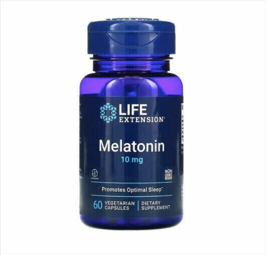 2 x Melatonina 10 mg - Life Extension - Total 120 Cápsulas