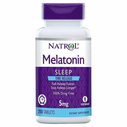 Melatonina 5 mg Liberao Gradual -  Natrol - 250 comprimidos