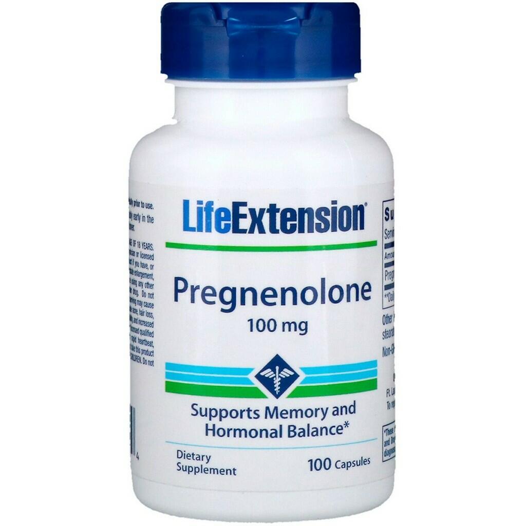 Pregnenolona 100 mg - Life Extension - 100 Cápsulas