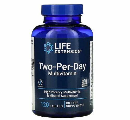 Multivitamnico Two-Per-Day - Life Extension - 120 Tablets