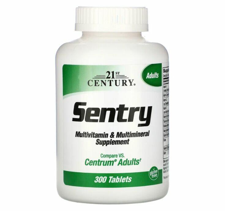Multivitamínico Sentry Adultos - 21st Century - 300 Tabletes