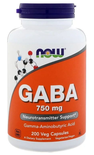 Gaba 750 mg - Now Foods - 200 cpsulas