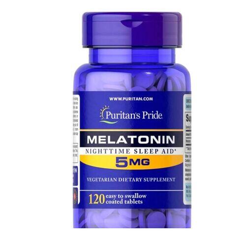 Melatonina - 5 mg - Puritan´s Pride - 120 tabletes  (Val: 03/24)