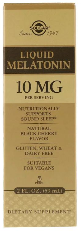 Melatonina - líquida - 10 mg - Solgar - 59 ml (hormônio do sono)