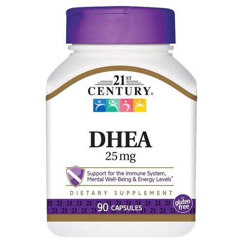 DHEA 25 mg - 21 st Century - 90 cápsulas