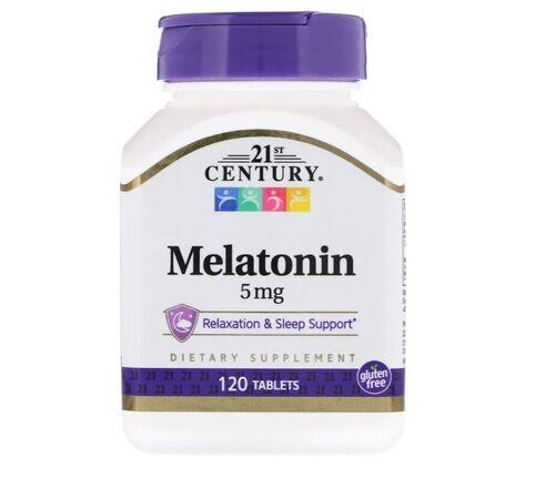 Melatonina 5 mg - 21st century  - 120 comprimidos