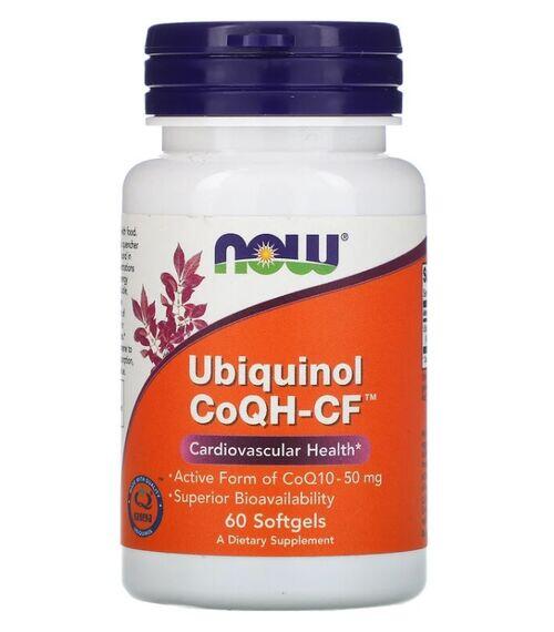 Ubiquinol CoQH-CF - Now Foods - 60 Softgels