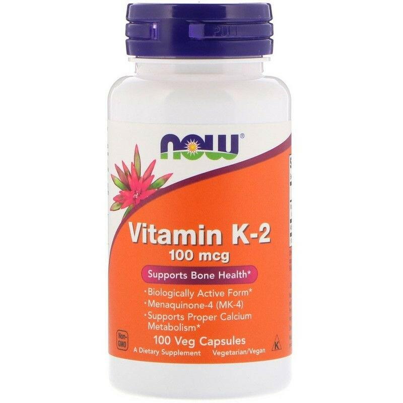 Vitamina k-2 100 mcg - Now Foods - 100 Cápsulas