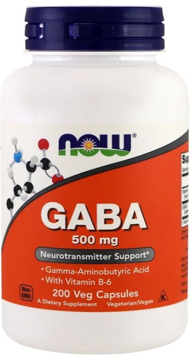 Gaba 500 mg - Now Foods - 200 cpsulas