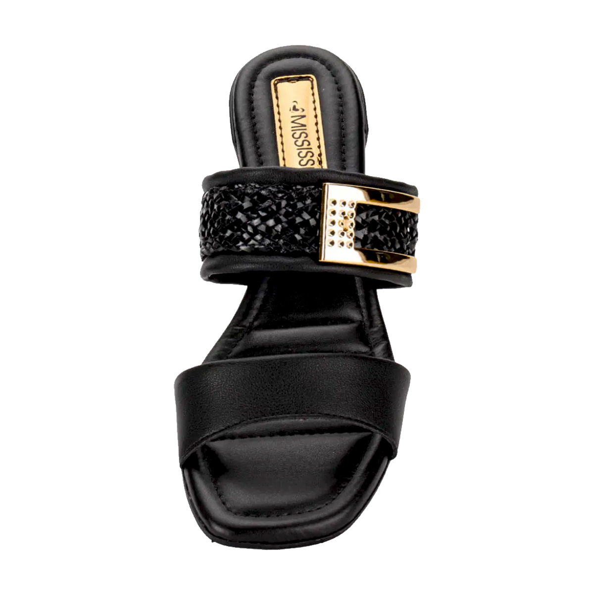 Comprar Tamanco Salto Grosso Tiras Detalhadas Feminino Mississipi