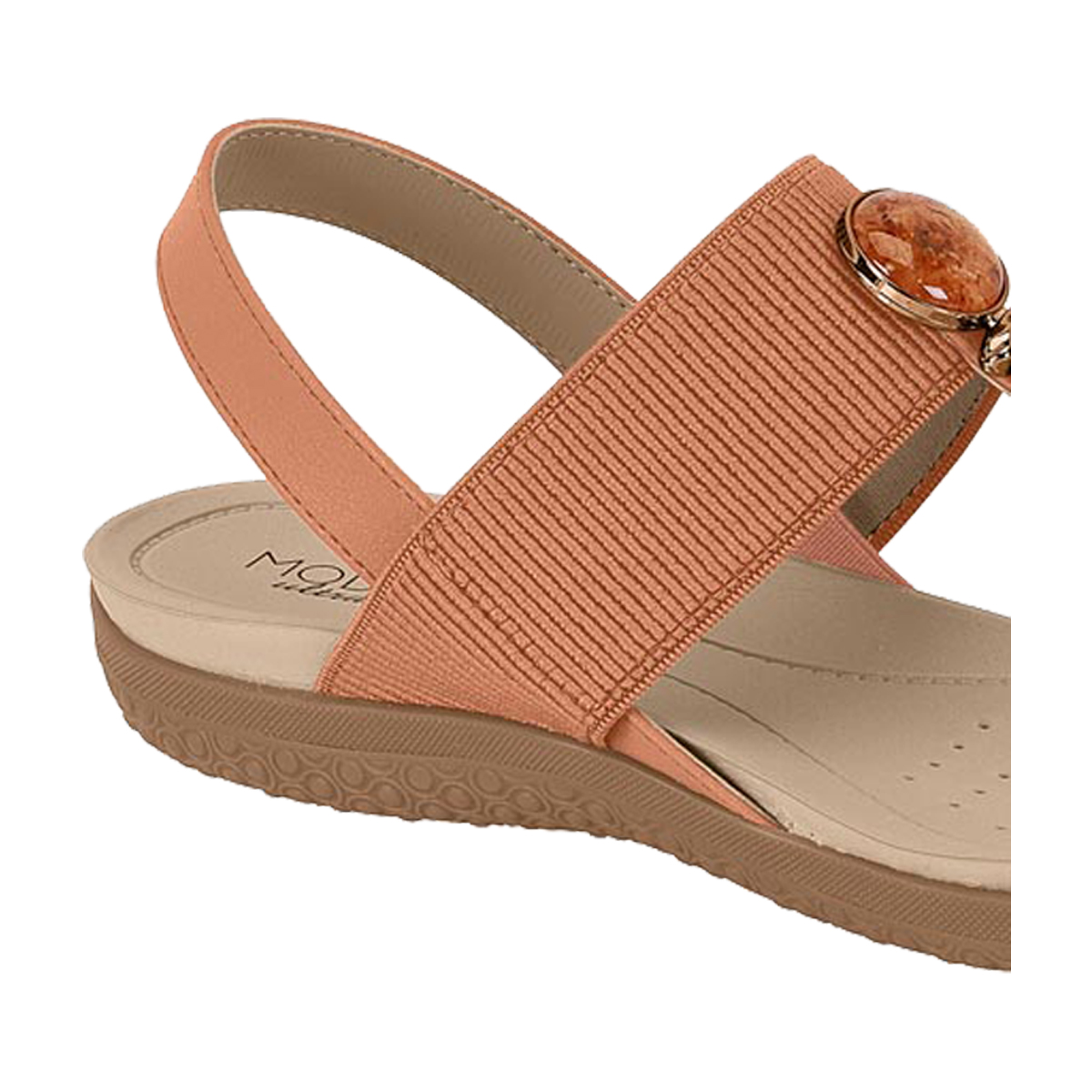 Sandália Ultra Conforto Detalhe em Pedraria Feminino Modare