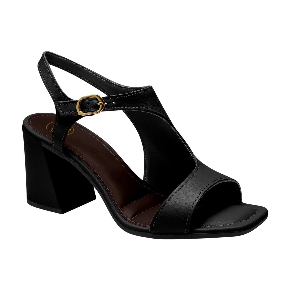 Comprar Sandália Elegante Salto Médio Grosso Feminina Dakota