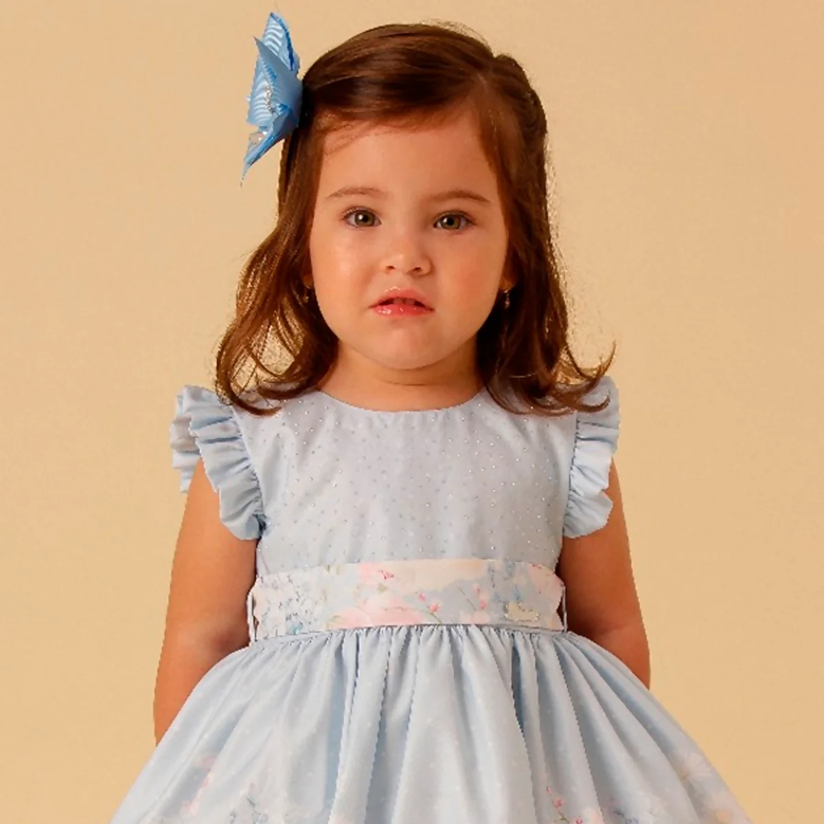 Borboleta Cattai Moda Infantil Vestido Branco Cattai Infantil Dama