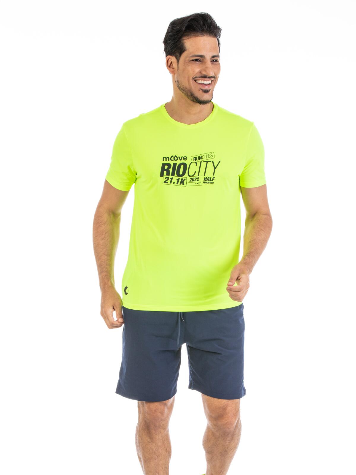 Camiseta Rio City Verde Neon