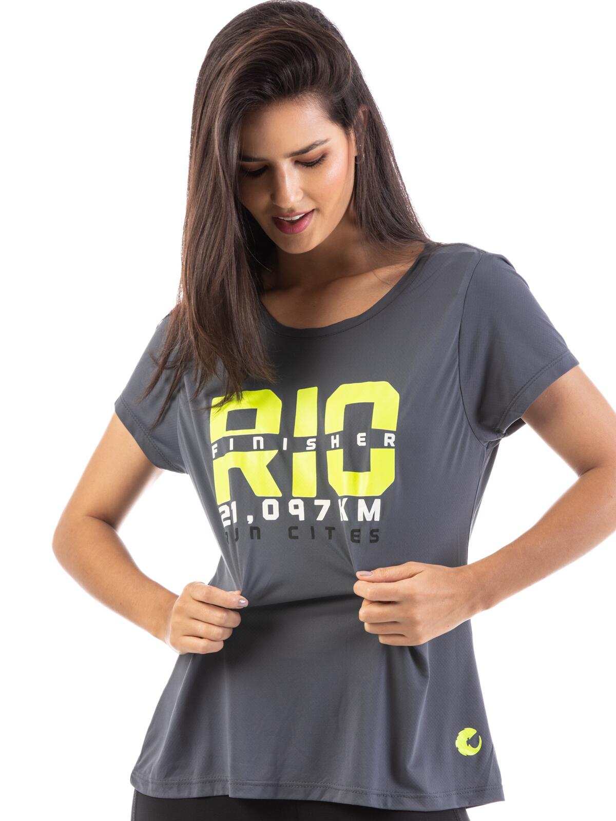 Camiseta Finisher Rio City CINZA