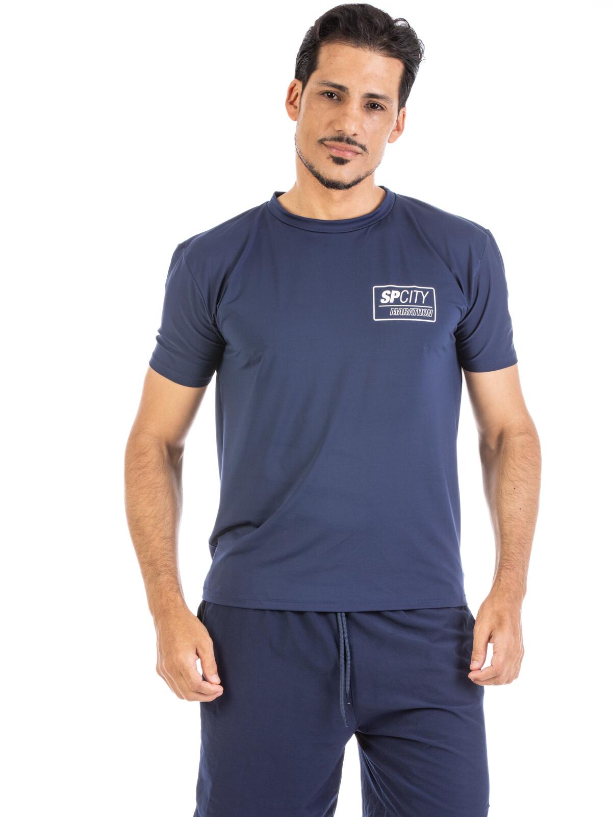 Camiseta Coleção SP City Azul Marinho