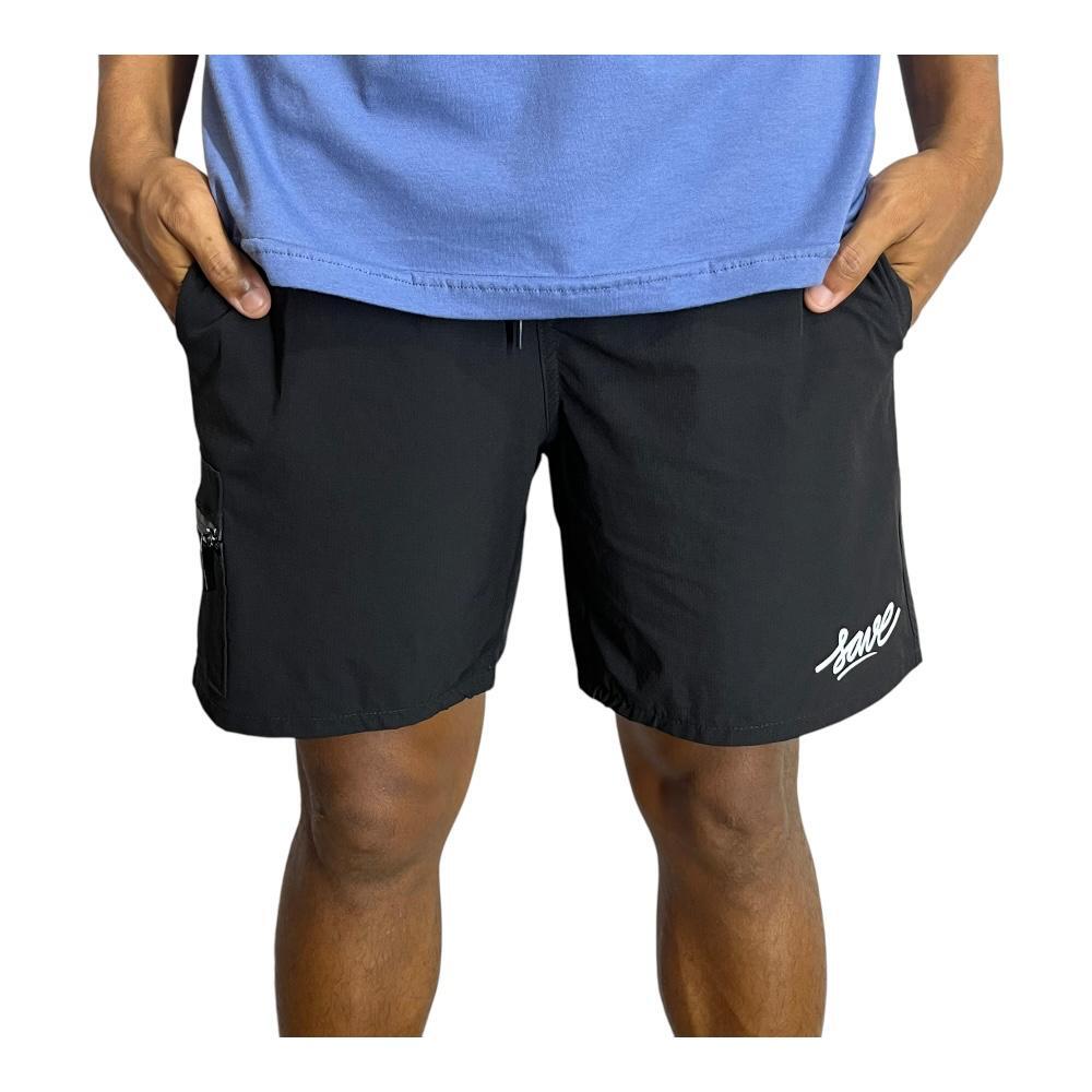 新品　charbon FOIL PRINT SHORT SEWATSHIRTS Shorts Cargo com Bolso Frontal - Estilo e Funcionalidade by Save