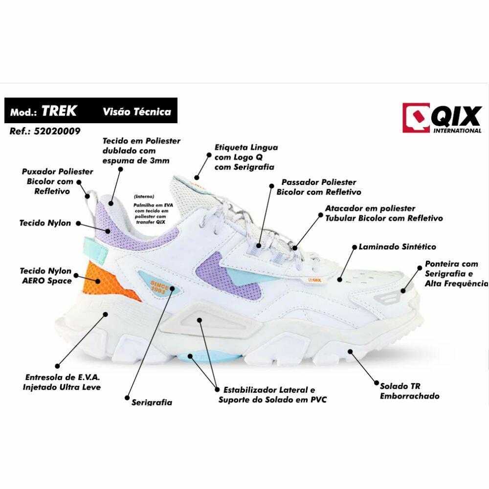 ênis Qix Trek ? Estilo, Conforto e Resistência para o Dia a Dia