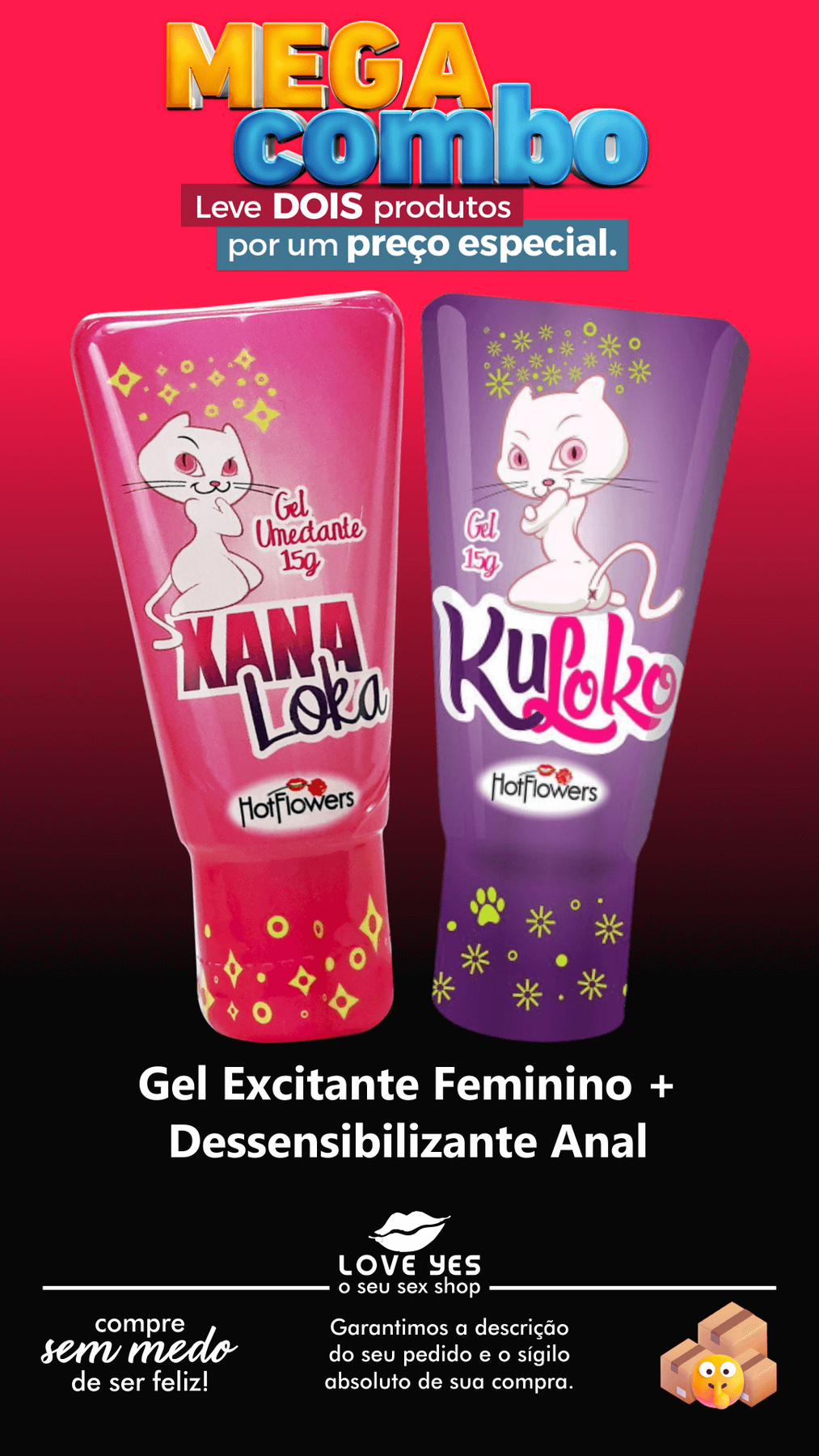 Kit Feminino | Excitante + Dessensibilizante Anal