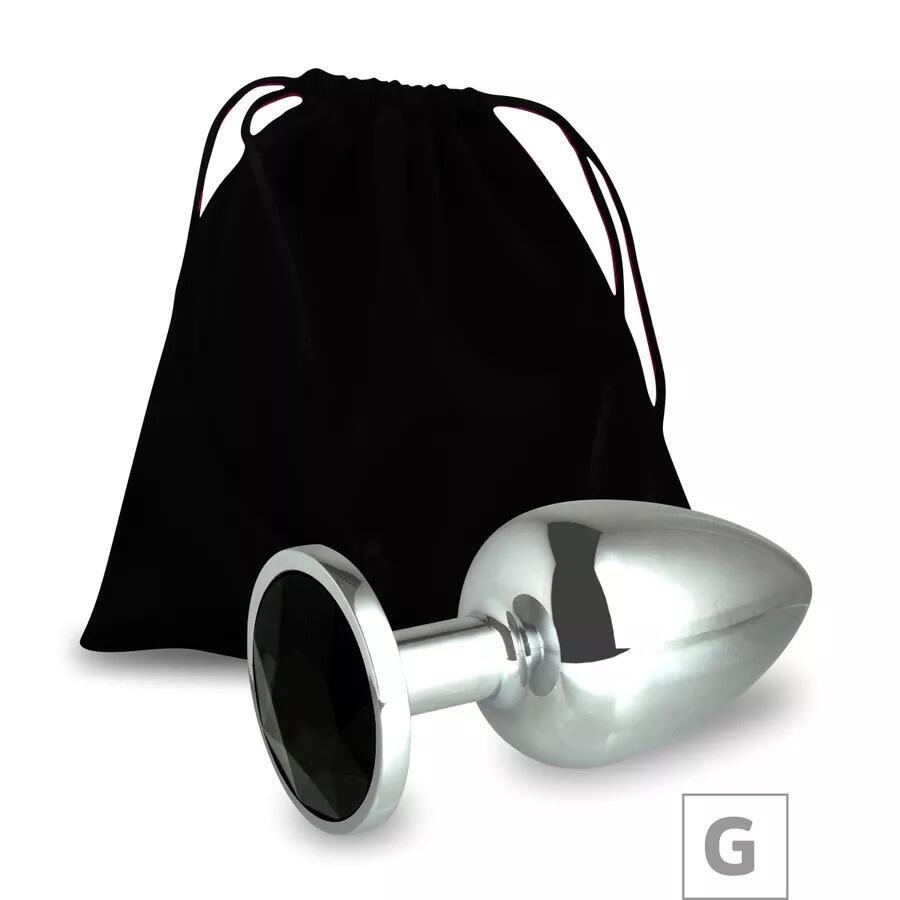 Plug Anal Tamanho G em Alumnio com Pedra Plug Anal Tamanho G em Alumnio com Pedra