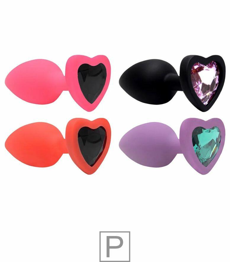 Plug Anal Corao Silicone Tamanho P