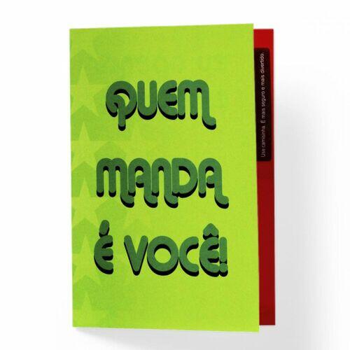 Mini Cartão de Presente - Quem Manda é Você