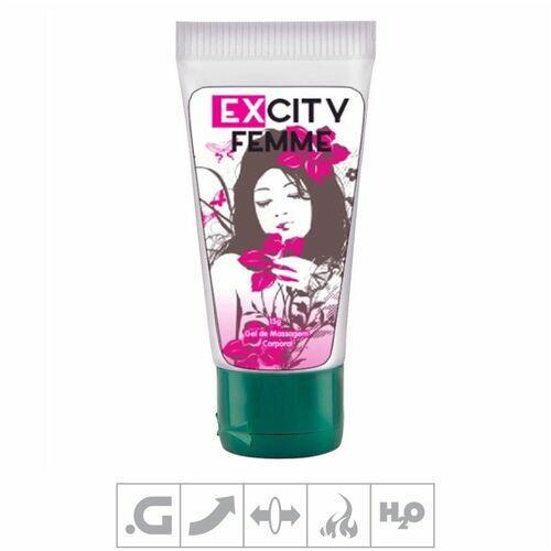 Gel Excitante Feminino Excity Femme Beijável - 15ml - Top Gel
