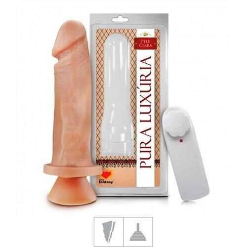 Prótese Realística com Vibro Multivelocidade e Ventosa 17,5x4cm - Sexy Fantasy