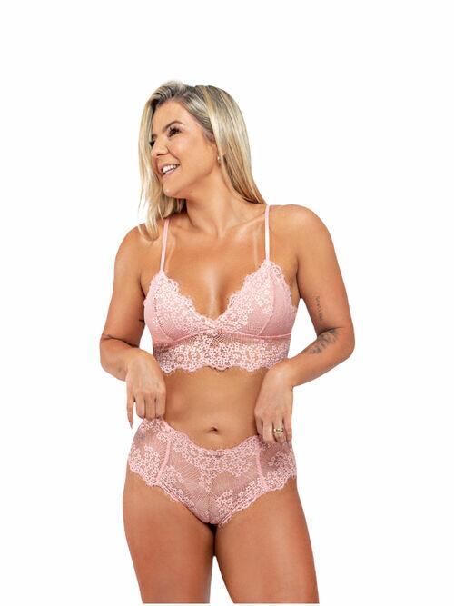 Conjunto Calcinha e Sutiã Lingerie Renda 15311