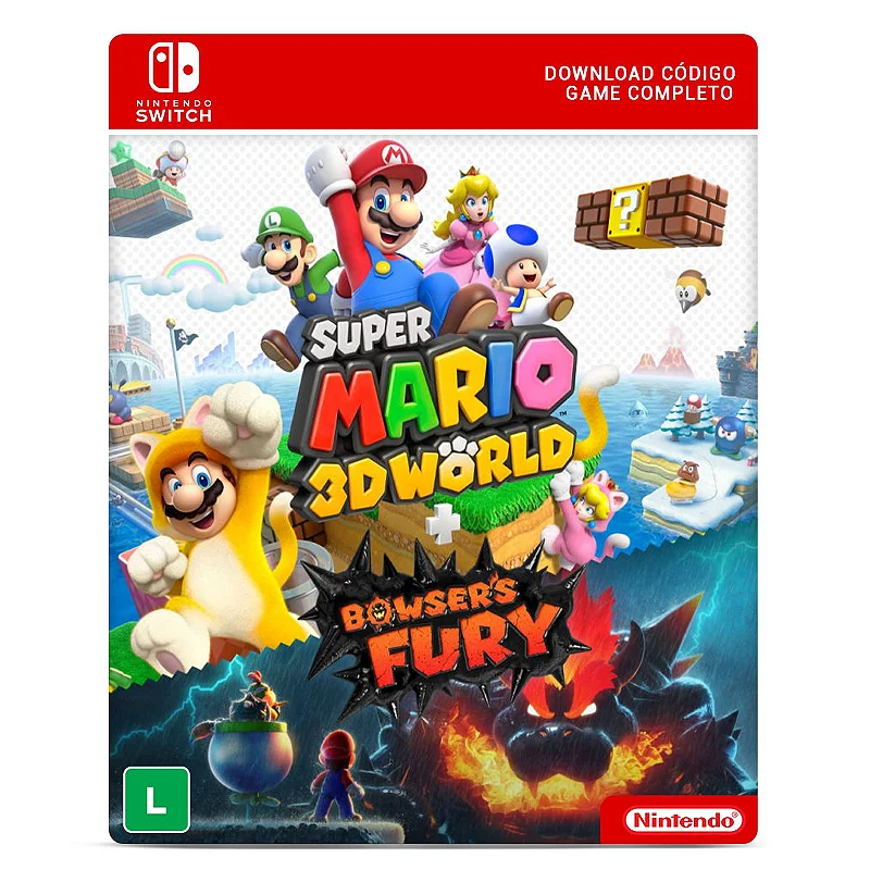 Super Mario 3D World + Bowser's Fury – Jogo Nintendo Switch - Shopping  Recife Online