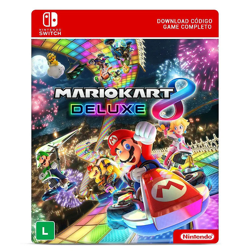 Mario Kart 8 Deluxe Nintendo Switch Código Digital - R$299,90
