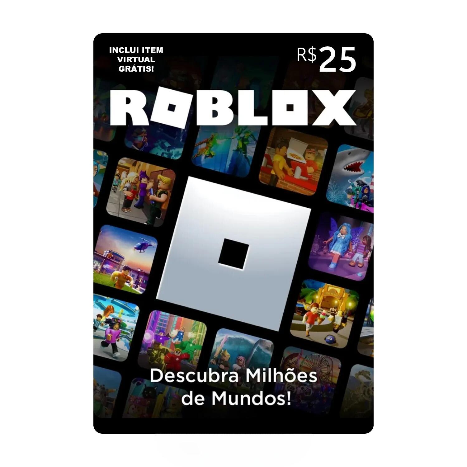 Gift Card Roblox R$25 Reais - R$25,00