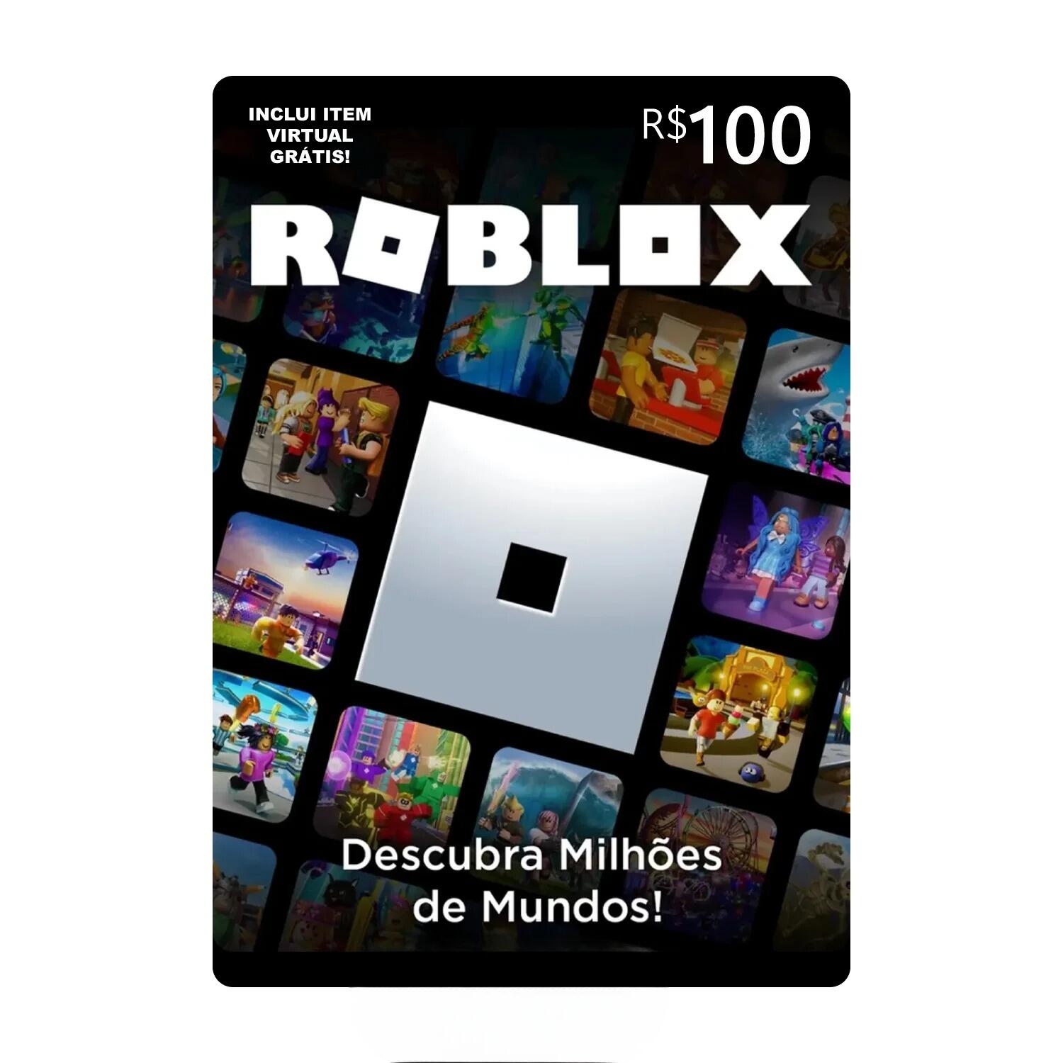 Gift Card Roblox R$100 Reais - R$99,99