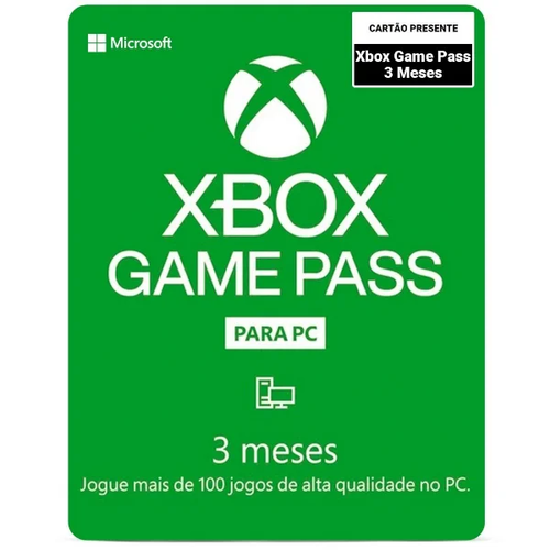 Cartão Xbox R$ 30 Reais Microsoft - R$29,99