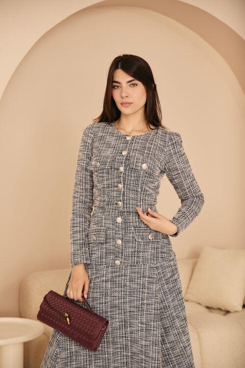 Comprar Conjunto Samira Tweed Azul Marinho