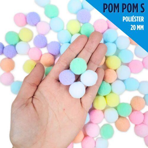 Comprar Pompom Poliéster 20 mm - Pacote C/ 100 Unidades - Loja NYBC