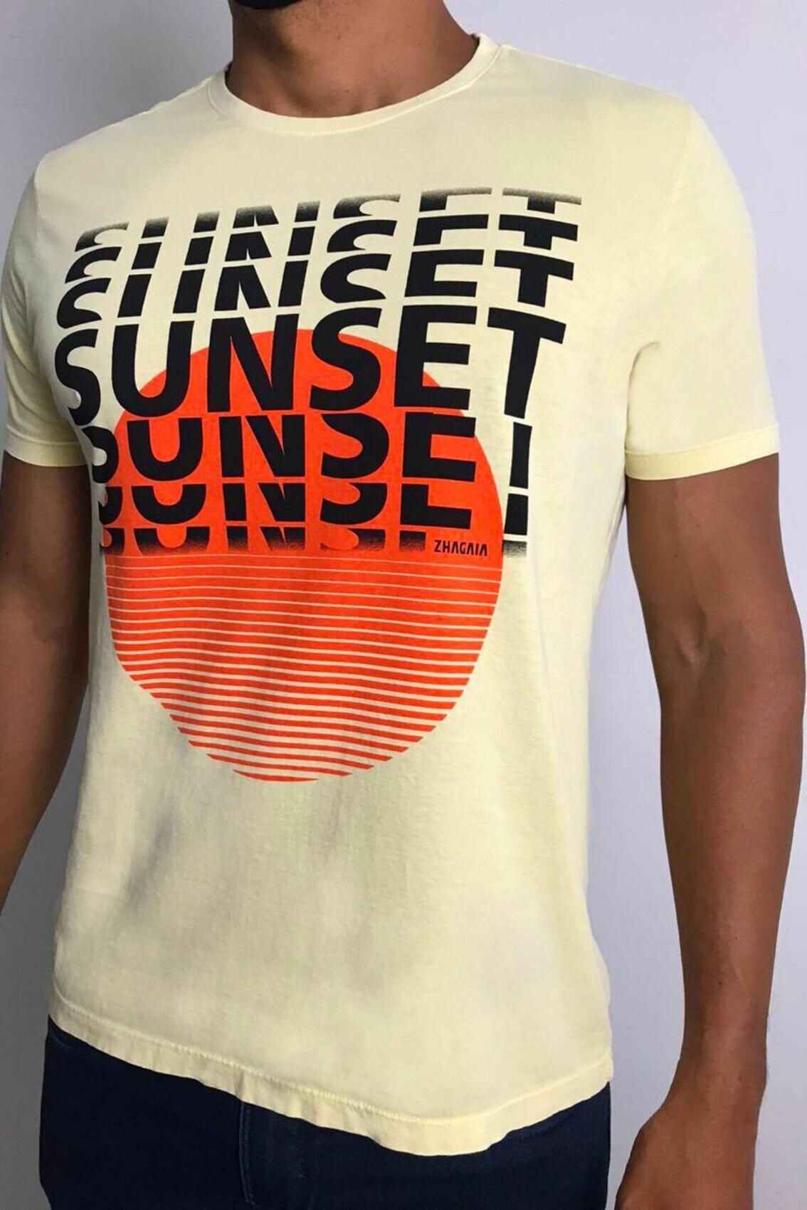 Camiseta Zhagaia Básica Estampa Sunset