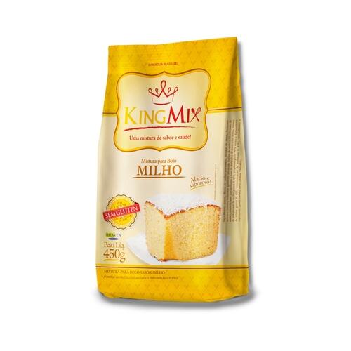Mistura para Bolo Sem Glten sabor Milho KingMix 450g