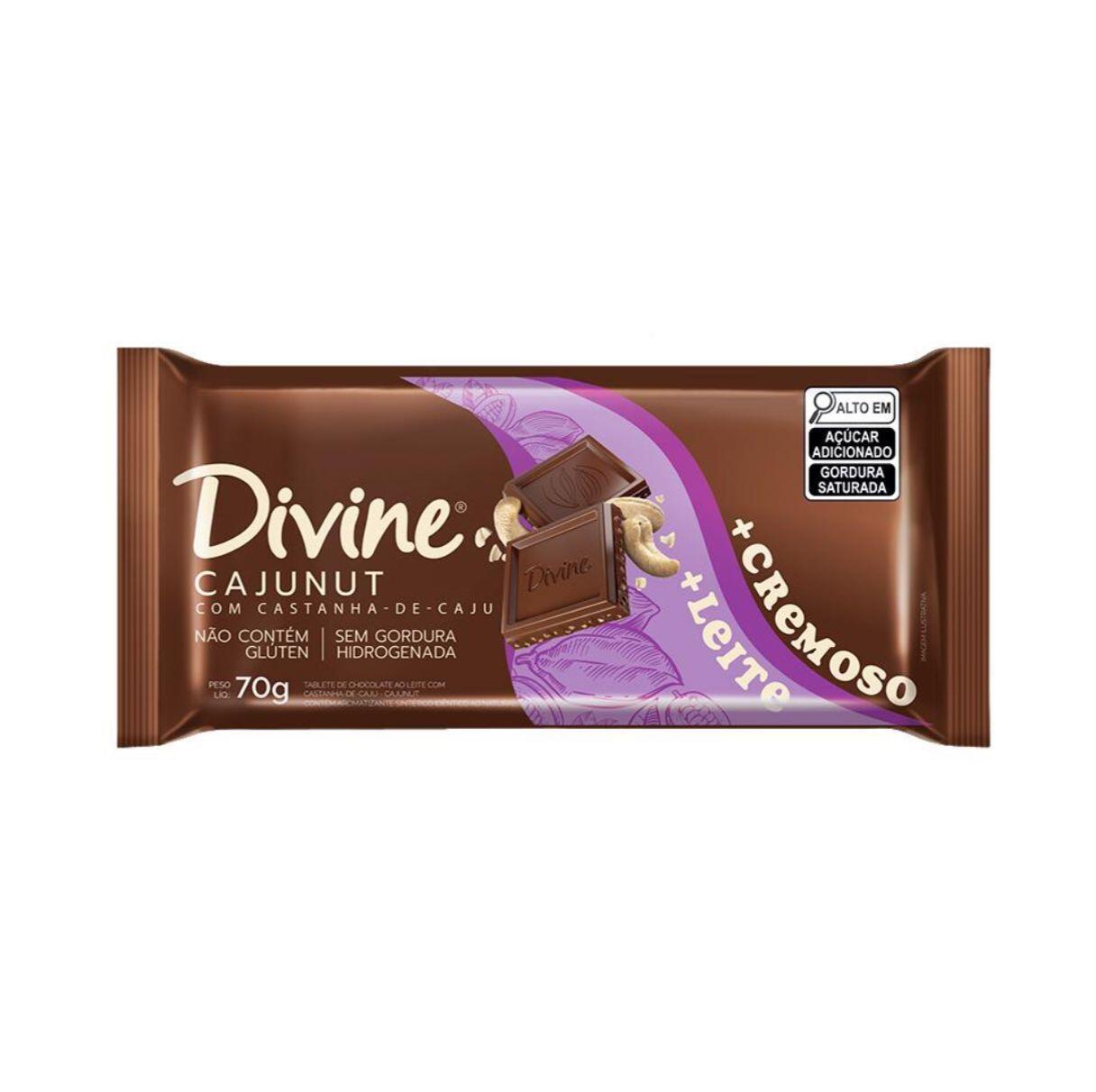 Comprar Chocolate Sem Glúten ao Leite c/ Castanhas Mais Cremoso